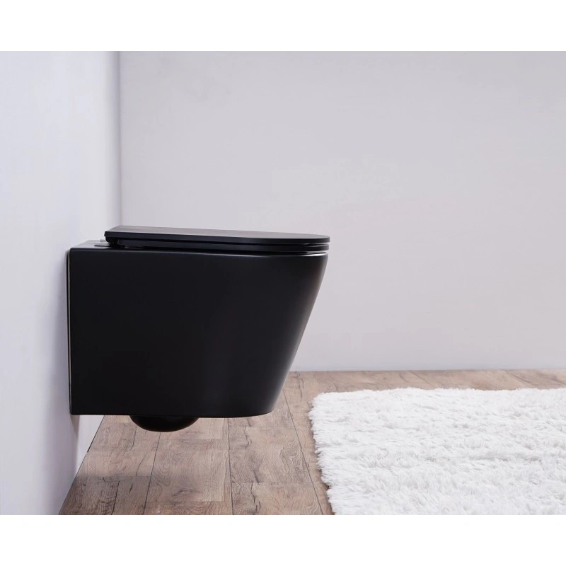 Унитаз подвесной Esbano CLAVEL (Matt Black) 480x360x355 от магазина Vanna-Vanna.ru!