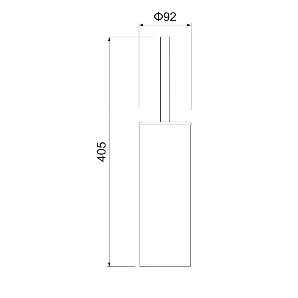 Ершик для унитаза настенно-напольный Timo Saona 13161/18 черное золото от магазина Vanna-Vanna.ru!