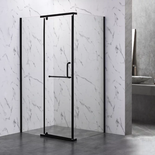 Душевой угол Veconi Rovigo RV-19B, 1000х800х2000, черный, стекло прозрачное от магазина Vanna-Vanna.ru!