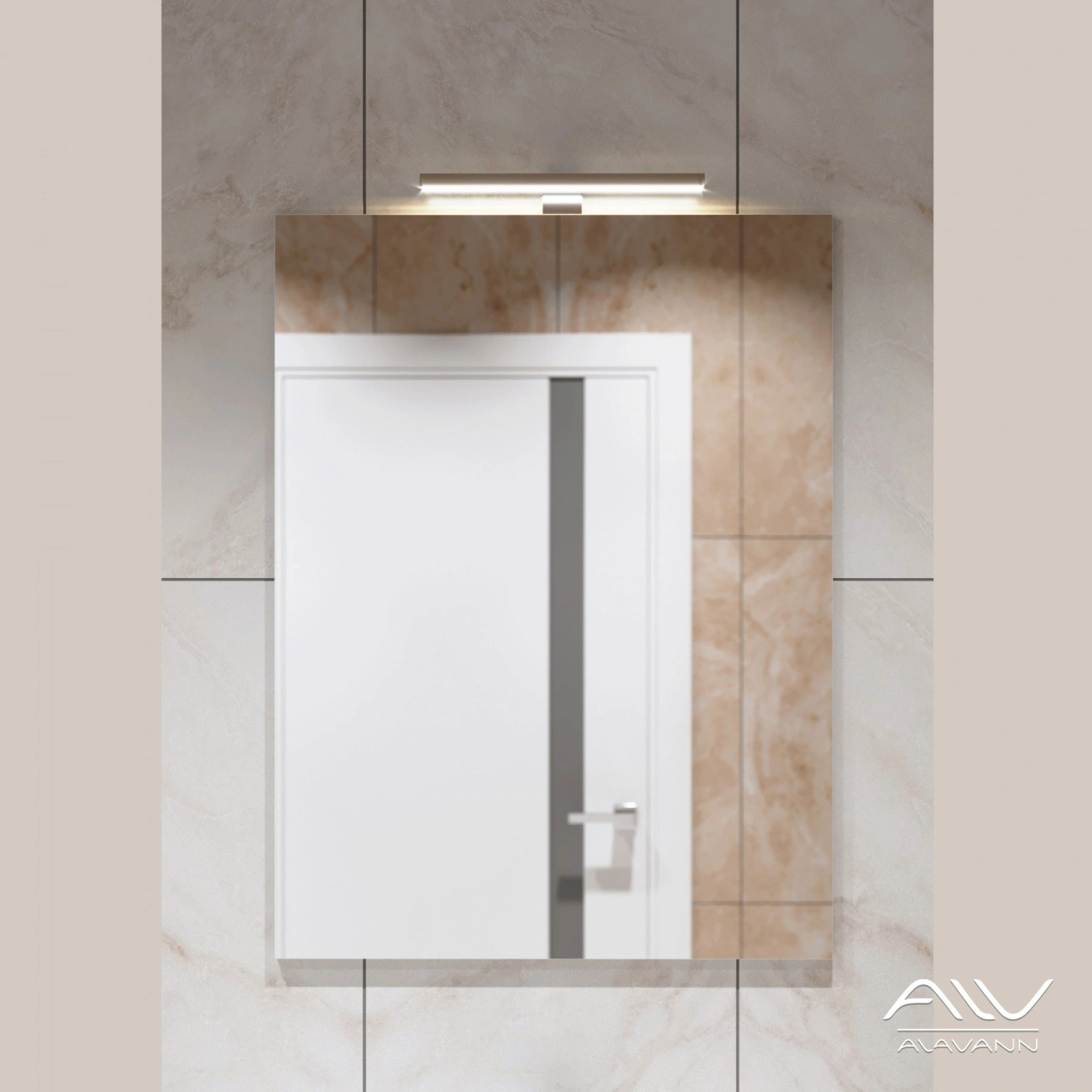 Зеркало Alavann Soft Silver 60 от магазина Vanna-Vanna.ru!