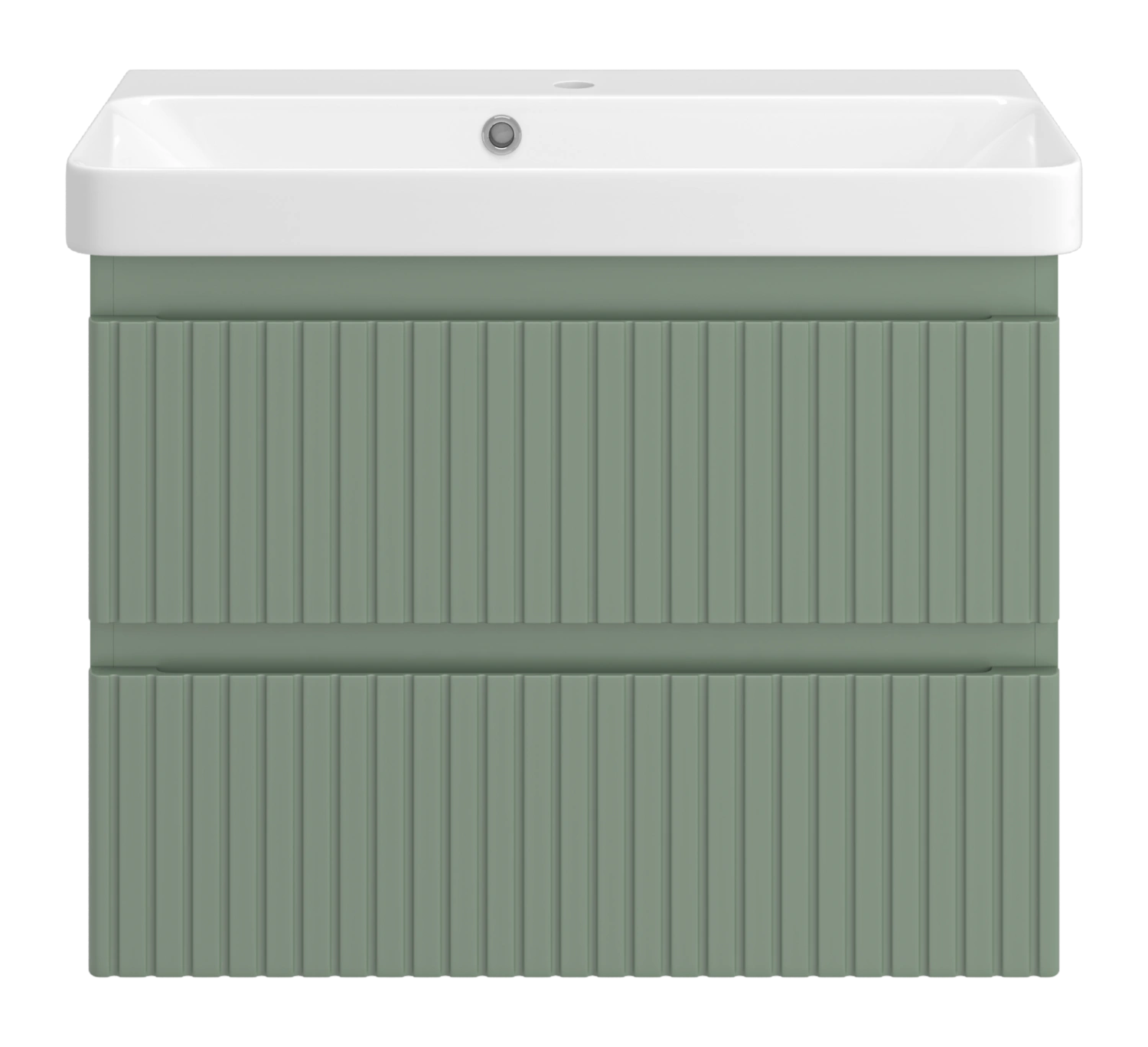 Тумба с раковиной Brevita Victory 70 подвесная, зеленый