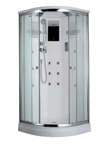 Душевая кабина Timo Lux T-7709 NEW 90*90*225, турецкая баня хамам, стульчик прозрачный от магазина Vanna-Vanna.ru!