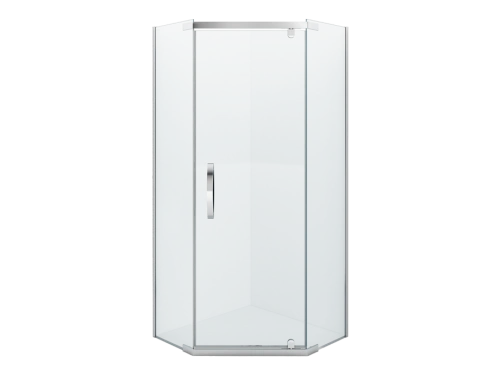 Душевой уголок Alex Baitler AB215-100 100х100 пятиугольный, без поддона, прозрачное стекло, хром от магазина Vanna-Vanna.ru!