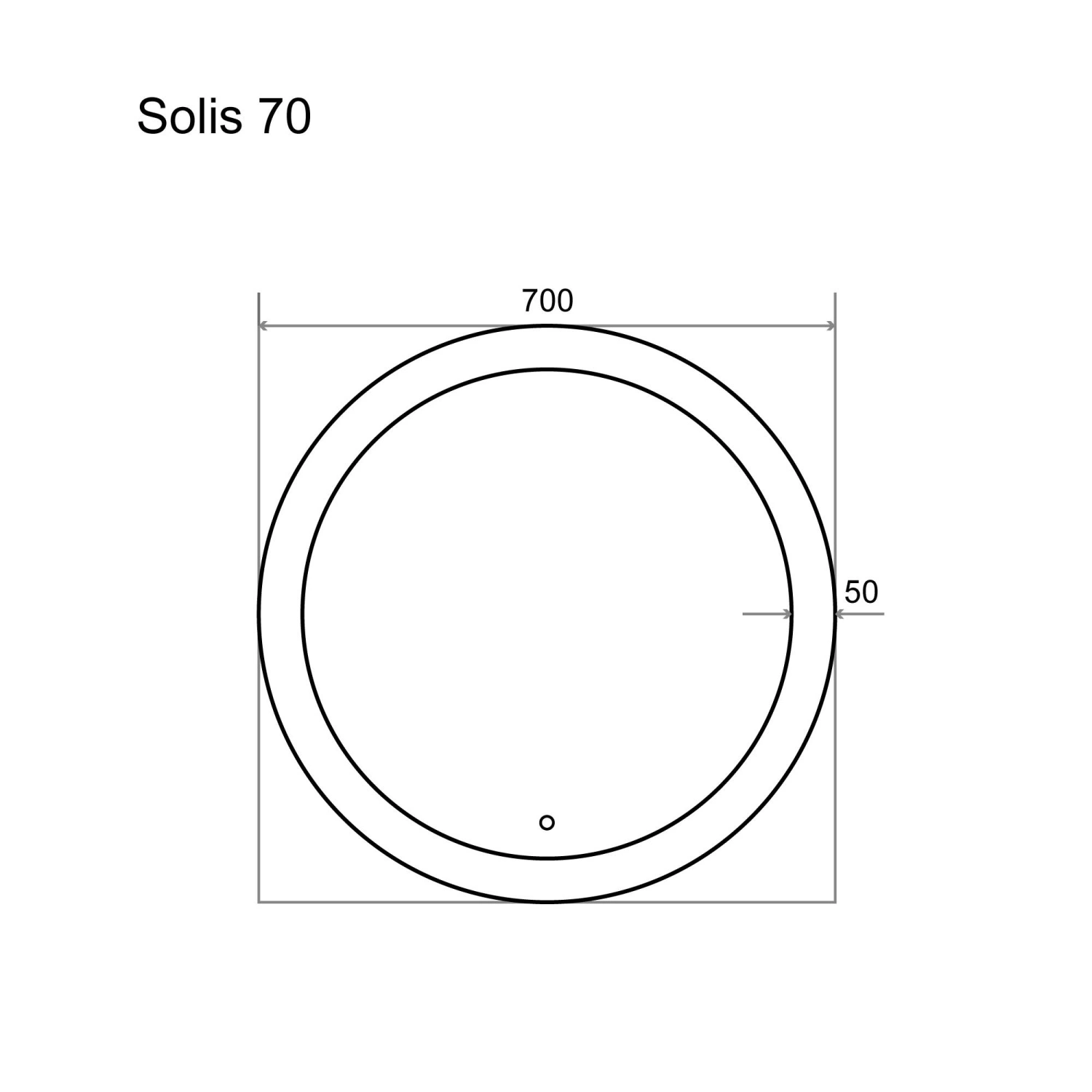 Зеркало Alavann Solis 70 свет, сенсор от магазина Vanna-Vanna.ru!