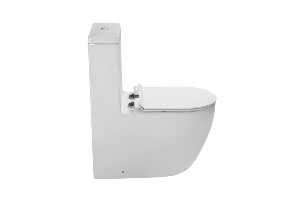 Унитаз SantiLine SL-5011 напольный, безободковый, моноблок, белый от магазина Vanna-Vanna.ru!