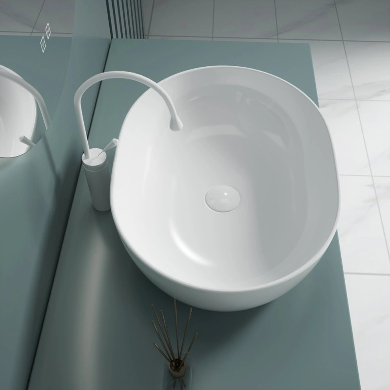 Раковина накладная Esbano CORAL-N(White) 480x350x130 от магазина Vanna-Vanna.ru!