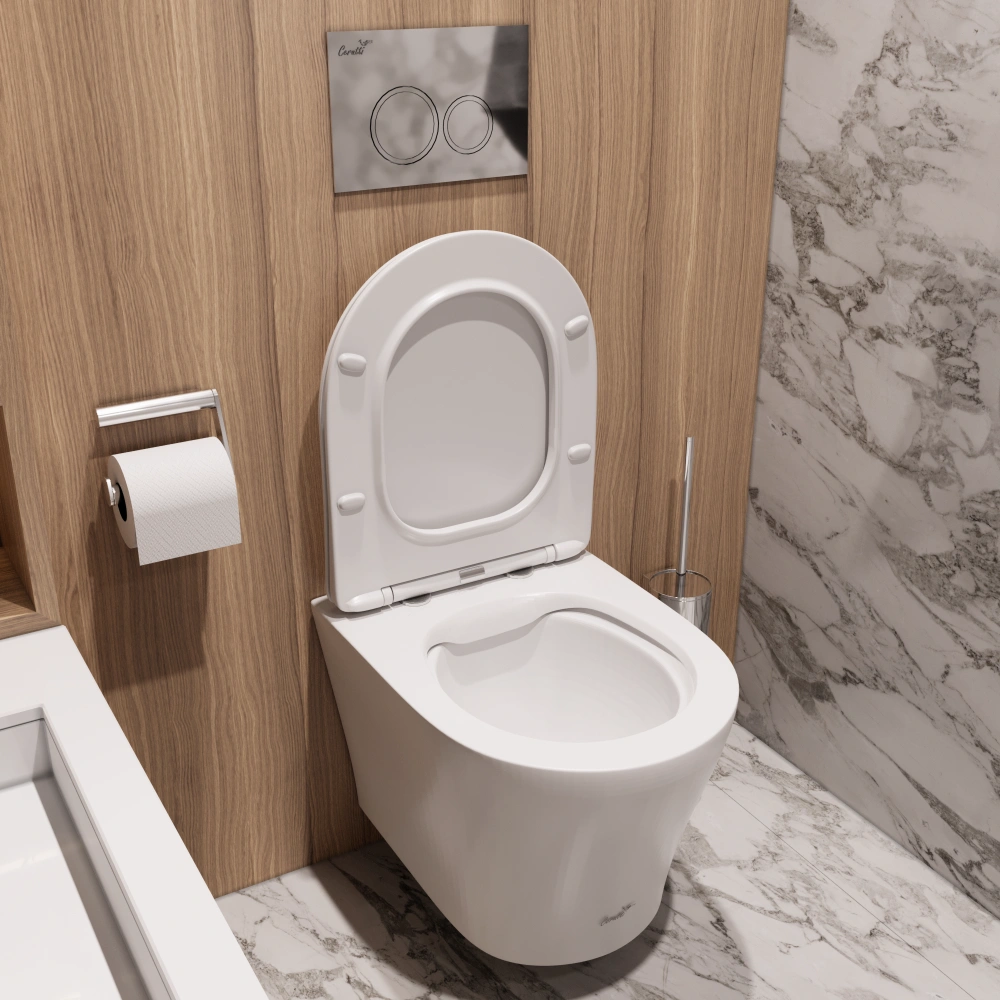 Унитаз Ceruttispa ADIGE Aria MW ТЕРМООБЖИГ (не плёнка) CT9245 подвесной, белый матовый от магазина Vanna-Vanna.ru!