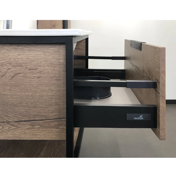 Тумба подвесная Comforty Бонн-75 дуб темный с раковиной Comforty 75E от магазина Vanna-Vanna.ru!