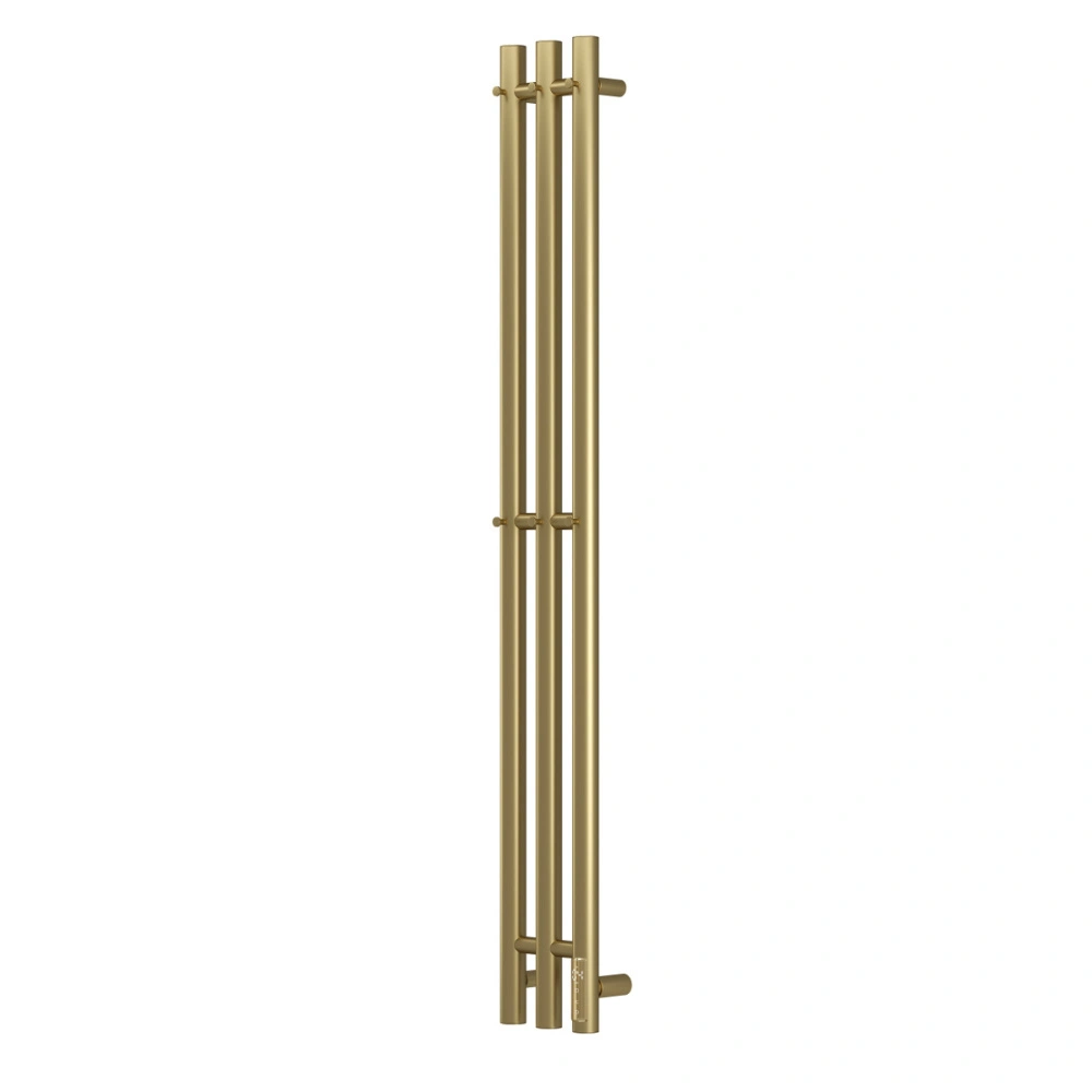 Полотенцесушитель электрический APEXTERMO Luna LN10112GL 1100x120 с крючками, золотой матовый от магазина Vanna-Vanna.ru!