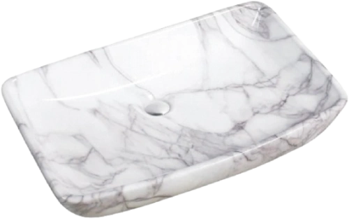 Раковина SantiLine SL-7027 накладная, мрамор