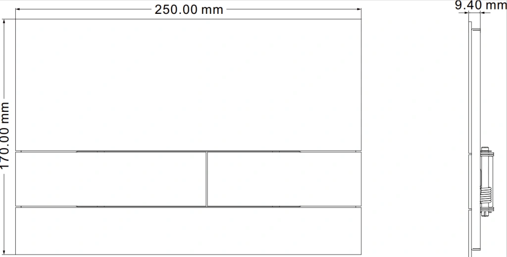 Комплект 2в1 IBERICA BLANCA инсталляция SILENCIO, кнопка смыва INOX-S хром матовый (IB001.016.01)