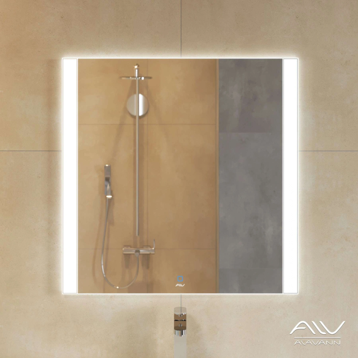 Зеркало Alavann Tess 70 Led подсветкой, сенсор от магазина Vanna-Vanna.ru!