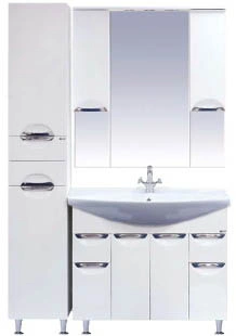 Тумба с раковиной Misty Орхидея 105 белый