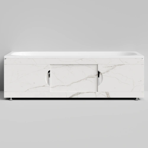 Экран под ванну Vod-ok Топ 180 раздвижной Мрамор Белый натур милк от магазина Vanna-Vanna.ru!