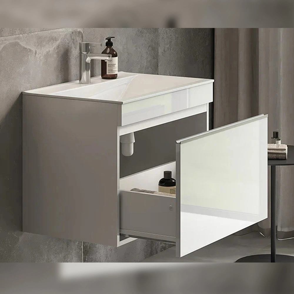 Тумба с раковиной подвесная Velvex Pulsus tp.PUL.PUL.70.1Y белый глянец, 70 см от магазина Vanna-Vanna.ru!