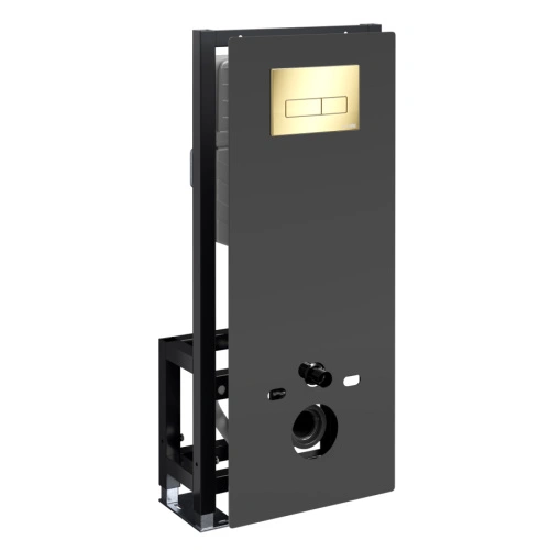 Инсталляция WasserKraft Glan 66TLT.010.ME.BL.PG03 для подвесного унитаза, с кнопкой от магазина Vanna-Vanna.ru!