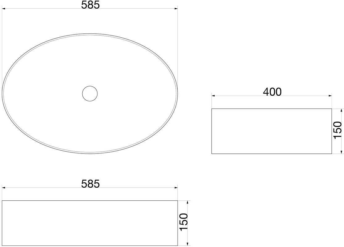Раковина SantiLine SL-1074 накладная, белая от магазина Vanna-Vanna.ru!