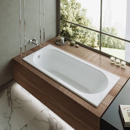 Комплект (5в1) Акриловая ванна TIMO ROHA1470 140*70*58+каркас+слив-перелив+фронтальная панель+торцевая панель