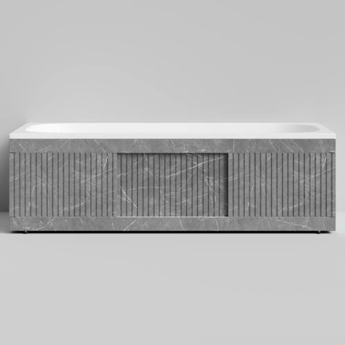 Экран под ванну Vod-ok Тач 180 раздвижной Мрамор Серый софт тач от магазина Vanna-Vanna.ru!