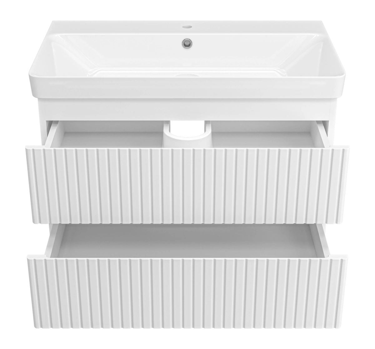 Тумба с раковиной Brevita Victory 80 подвесная, белый от магазина Vanna-Vanna.ru!