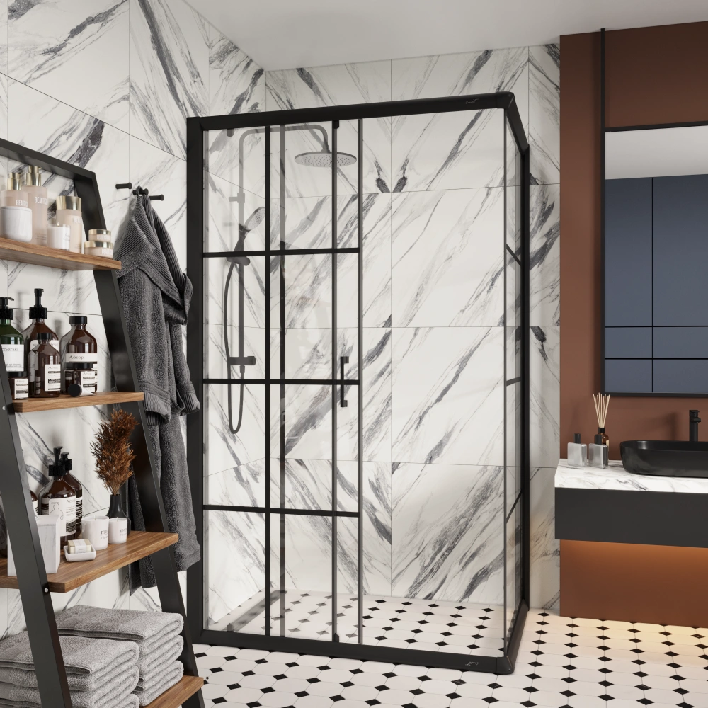 Душевой уголок Ceruttispa MUZA120 N без поддона (80x120x195) от магазина Vanna-Vanna.ru!