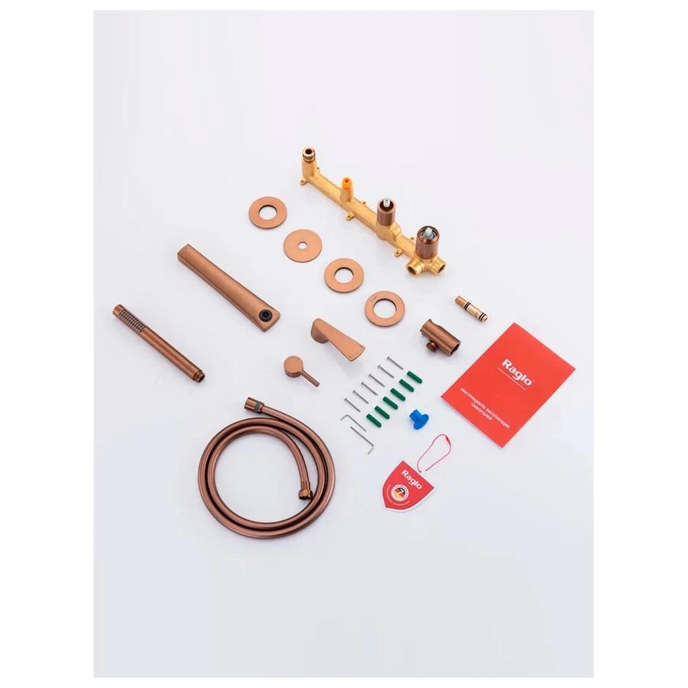 Смеситель для ванны встраиваемый Raglo R07.32.33, матовая медь