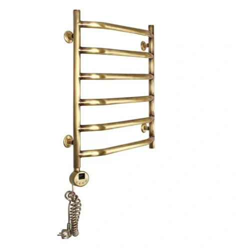 Полотенцесушитель электрический Domoterm Лаура Плюс П6 500х600 АБР EL, античная бронза