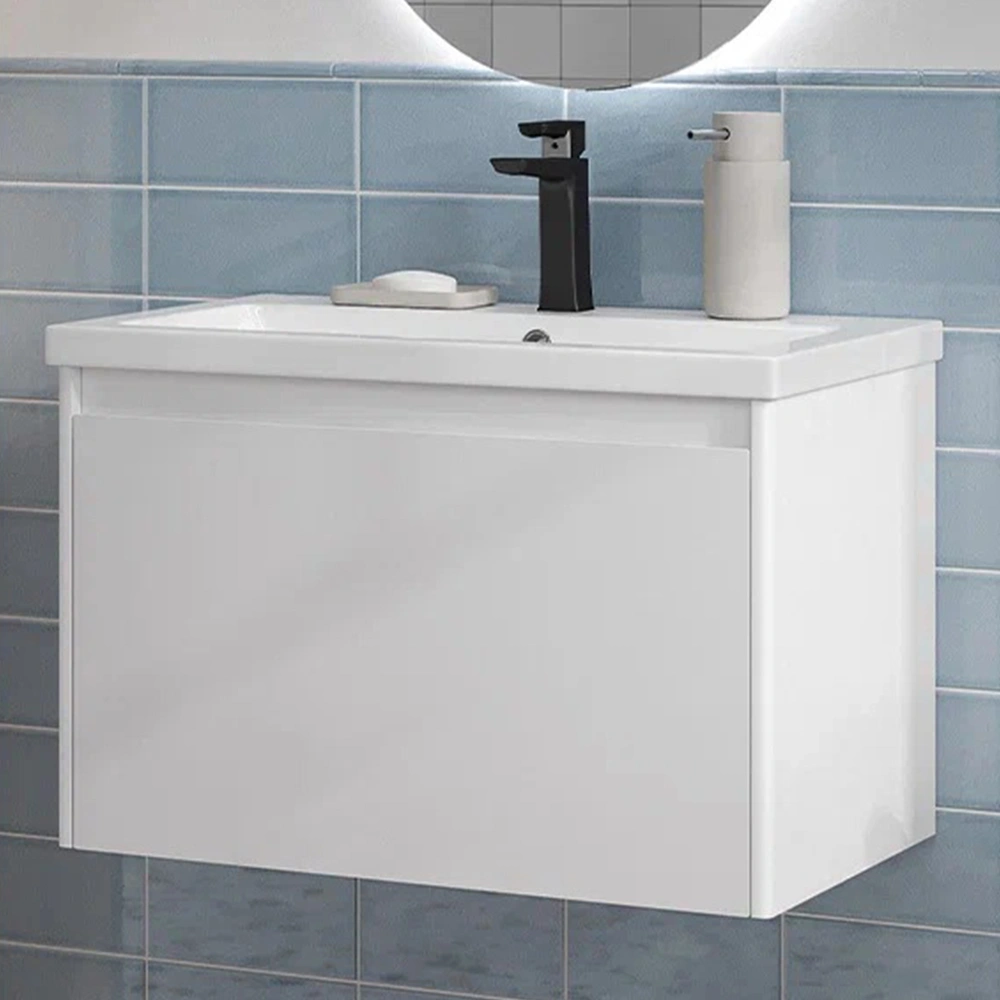 Тумба с раковиной подвесная Velvex Klaufs tp.KLA.COM.70.1Y, 70 см от магазина Vanna-Vanna.ru!