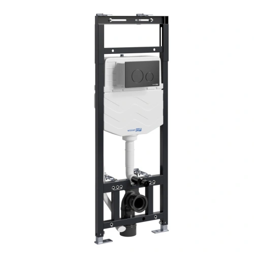 Инсталляция WasserKraft Alme 15TLT.010.ME.MB02 для подвесного унитаза, с кнопкой от магазина Vanna-Vanna.ru!