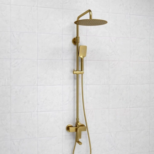 Душевая стойка WasserKraft A155.262.201.BG матовое золото