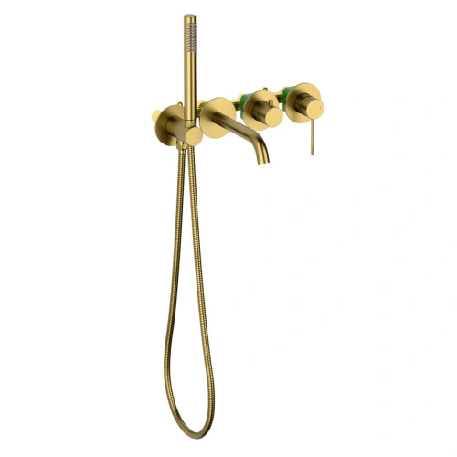 Смеситель встроенный для ванны с душем Timo Saona 2314/20YSM золото шлифованное от магазина Vanna-Vanna.ru!