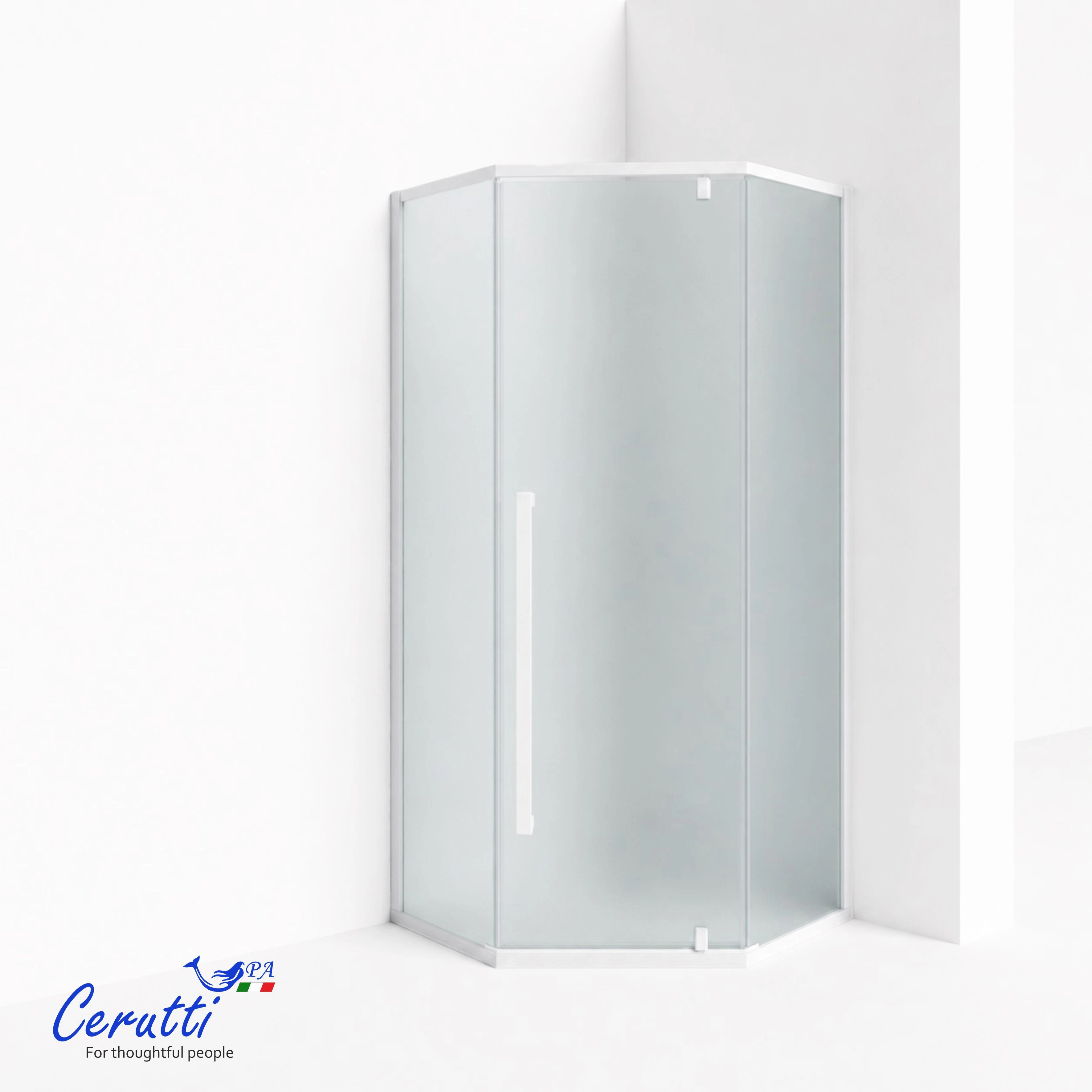 Душевое ограждение Ceruttispa C3AWF R (90x90x195) от магазина Vanna-Vanna.ru!
