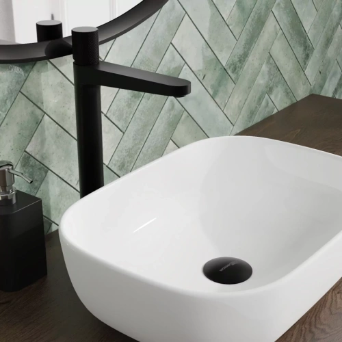 Смеситель для раковины WasserKraft Fulda 5203H черный Soft-touch от магазина Vanna-Vanna.ru!