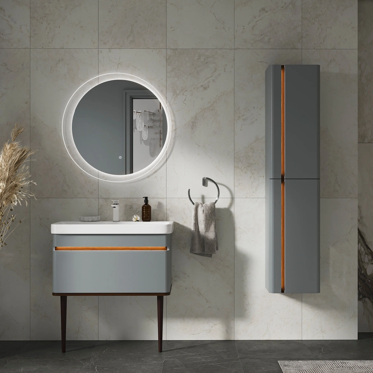 Зеркало EQUIL Elegante D80 с подсветкой, мэйджик от магазина Vanna-Vanna.ru!