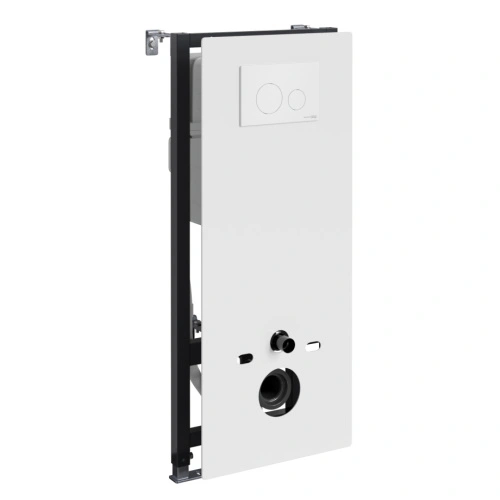 Инсталляция WasserKraft Abens 20TLT.010.ME.WH.WM02 для подвесного унитаза, с кнопкой от магазина Vanna-Vanna.ru!