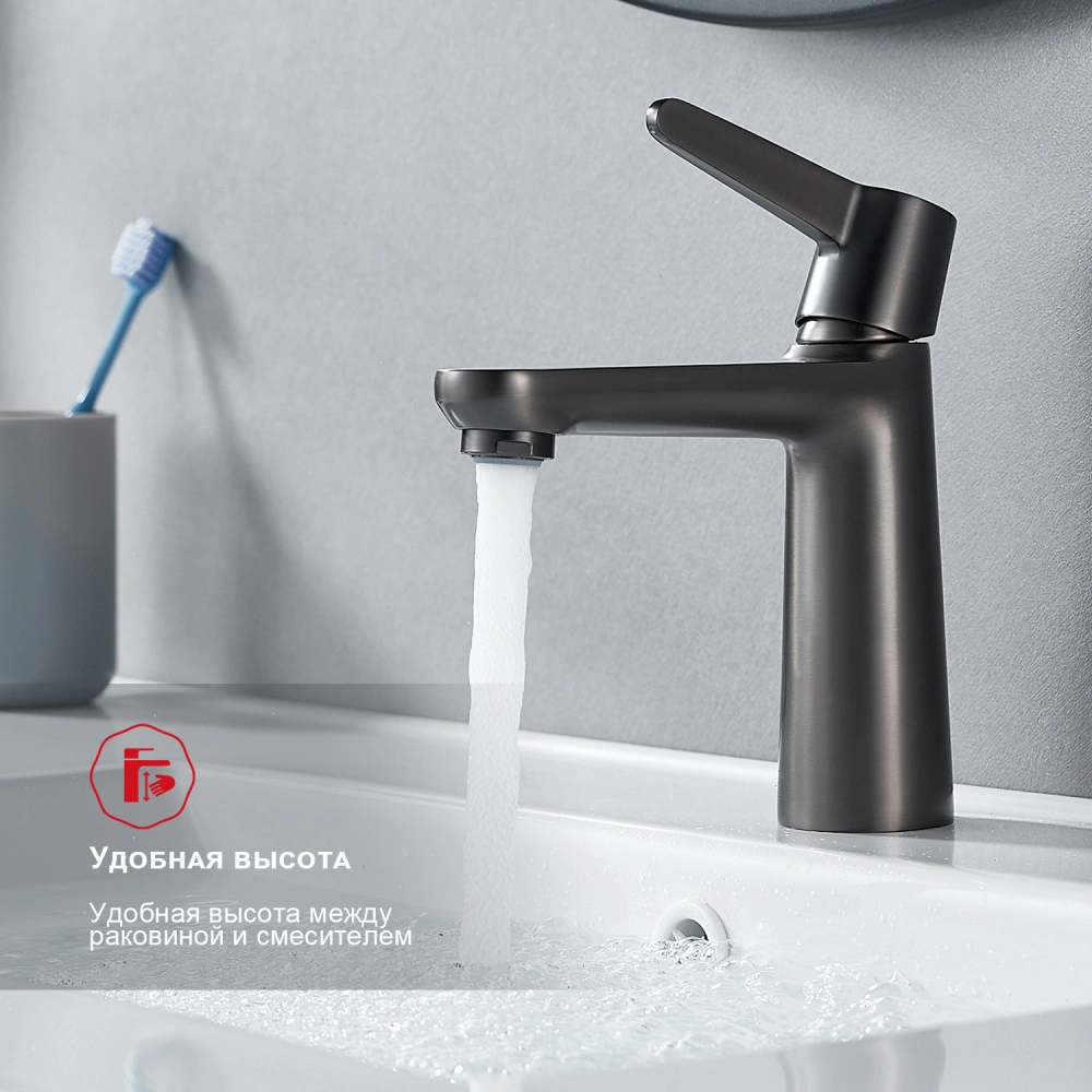 Смеситель для раковины Raglo R32.10.09, графит от магазина Vanna-Vanna.ru!