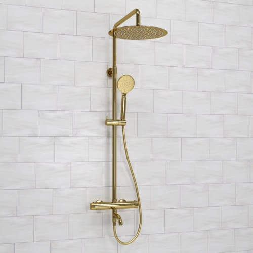 Душевая стойка WasserKraft A188.263.207.PG Thermo глянцевое золото