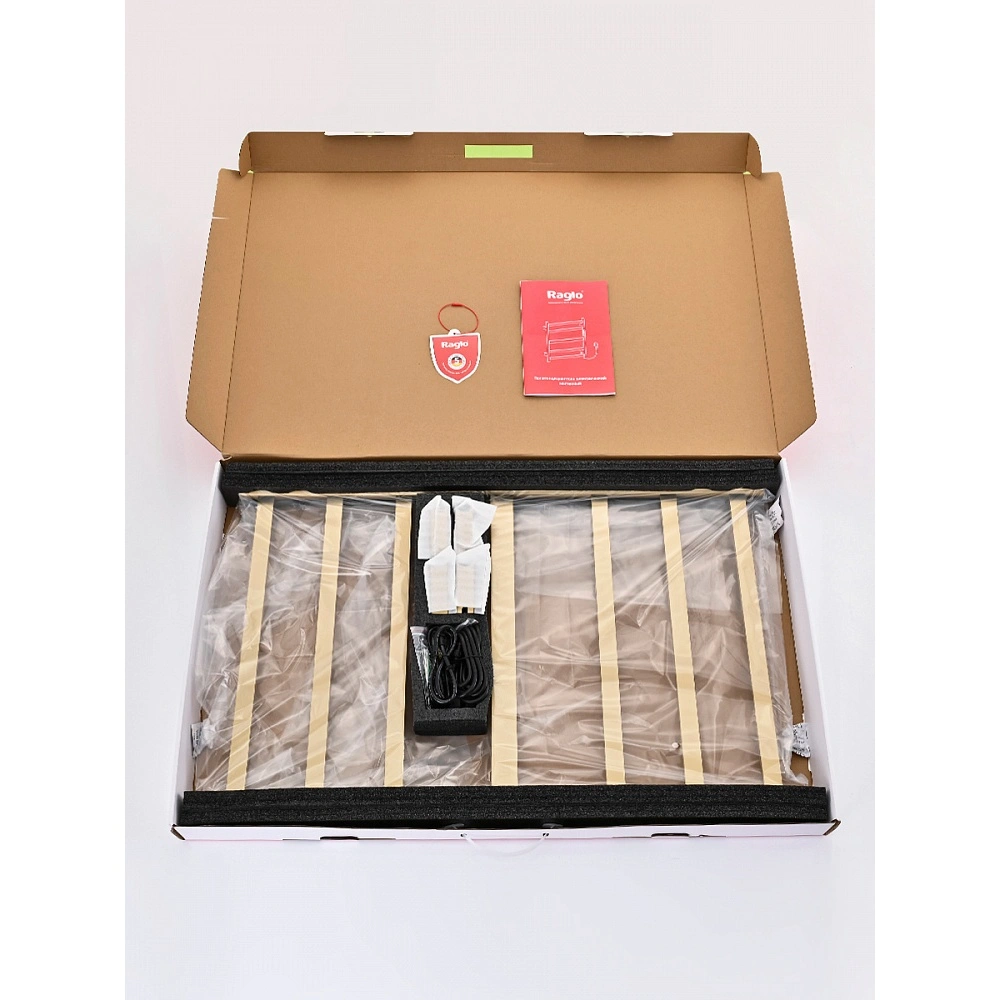 Полотенцесушитель электрический RAGLO R350.07.03 сенсорный с терморегулятором, сатин золотой