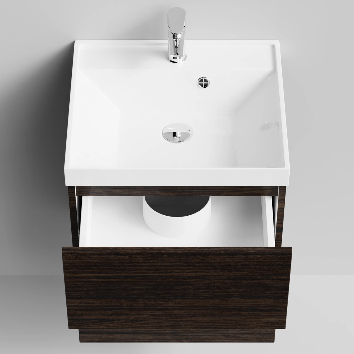 Тумба с раковиной Vod-ok Бест 50  подвесная, Палисандр от магазина Vanna-Vanna.ru!