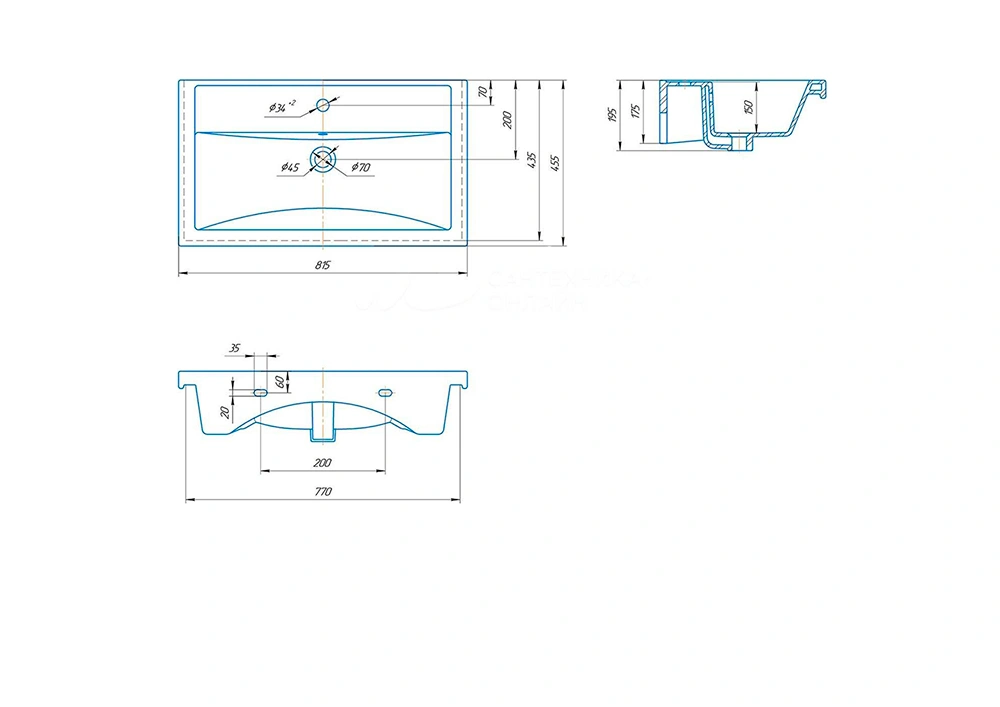 Тумба ASB Woodline Летиция 80 с раковиной Фостер 80, напольная, белый, ручки хром