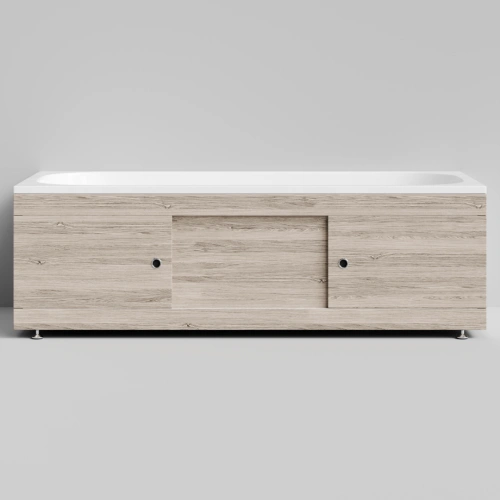 Экран под ванну Vod-ok Купе 180 раздвижной Дубослив ореховый светлый от магазина Vanna-Vanna.ru!