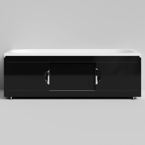 Экран под ванну Vod-ok Топ 170 раздвижной Черный глянец от магазина Vanna-Vanna.ru!