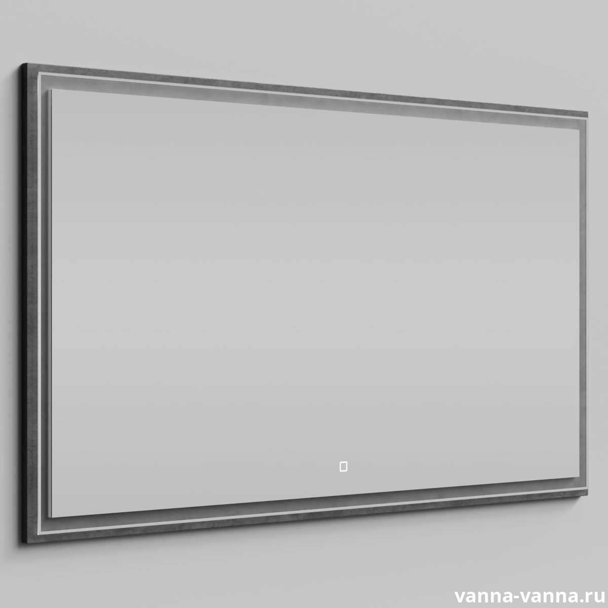 Зеркало Vod-ok Лайт 140 свет, сенсор, Серый камень от магазина Vanna-Vanna.ru!