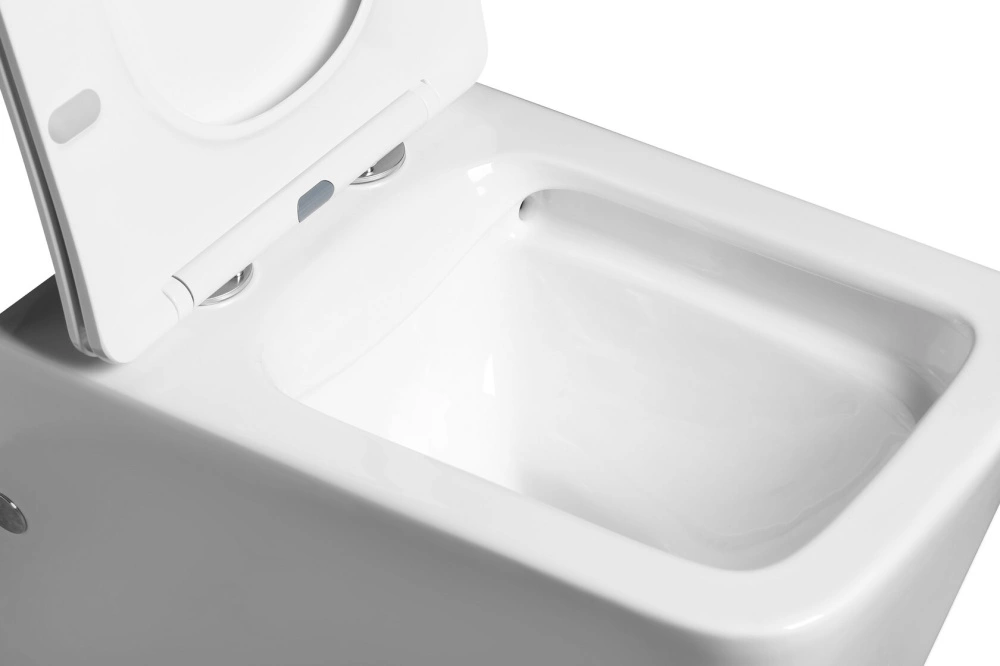 Унитаз SantiLine SL-5017 напольный, безободковый, белый от магазина Vanna-Vanna.ru!