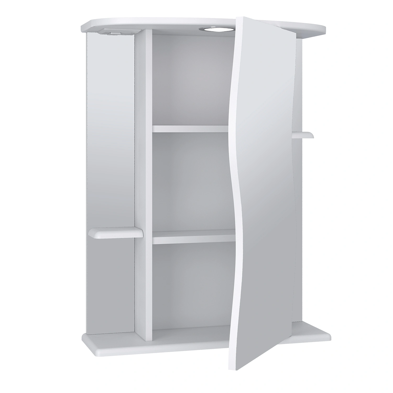 Зеркало-шкаф Runo Лилия 60 R, белый