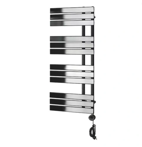 Полотенцесушитель электрический Domoterm Дельта П12 500х1130 ER правый, черный матовый от магазина Vanna-Vanna.ru!