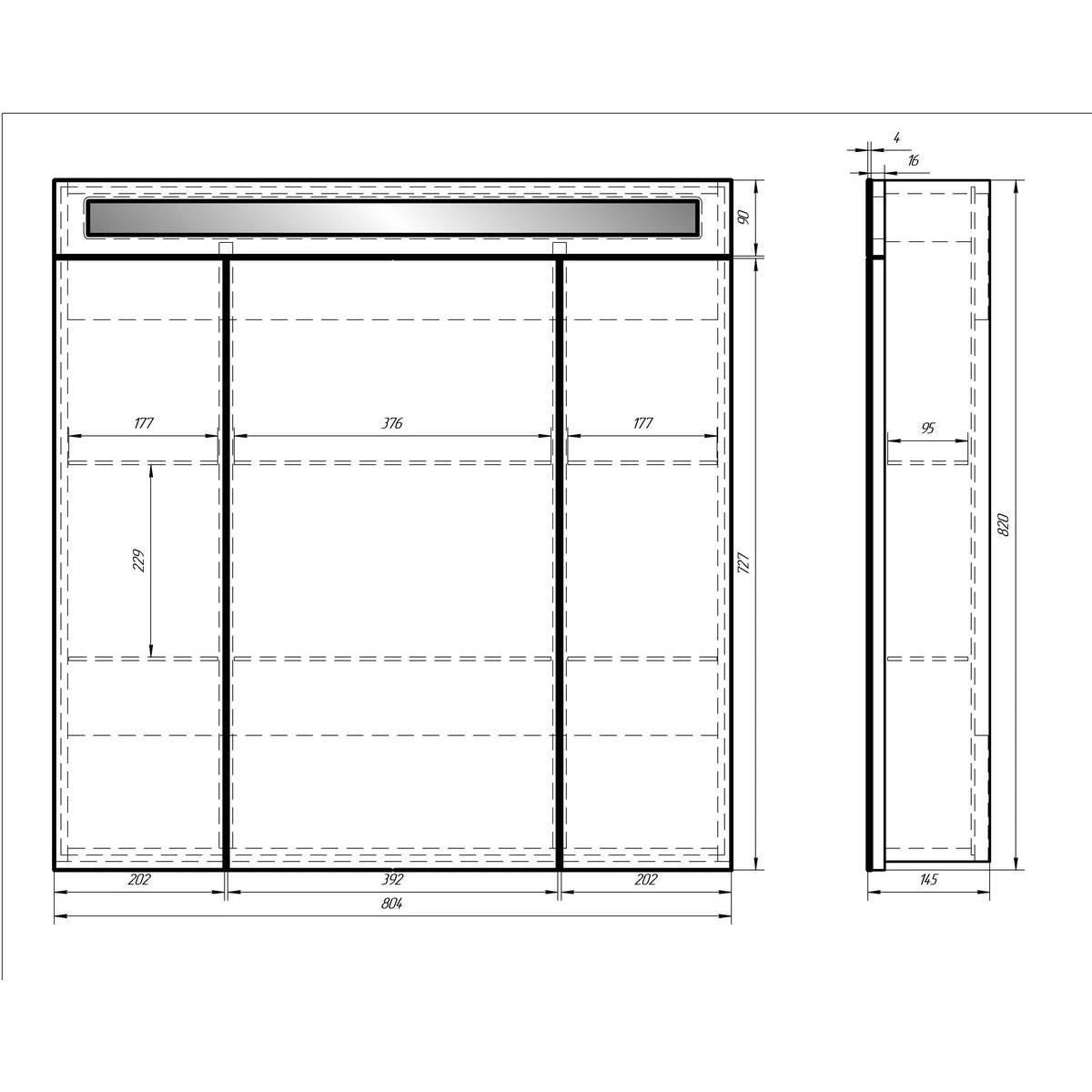 Зеркальный шкаф Dreja Uni 80 см, белый от магазина Vanna-Vanna.ru!
