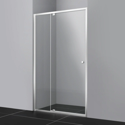 Душевая дверь Wasserkraft Aula 11P13 110х190 в нишу, распашная, прозрачное стекло, хром от магазина Vanna-Vanna.ru!