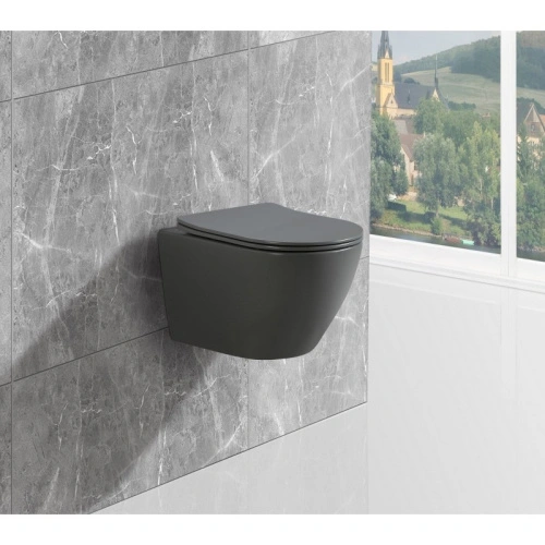 Унитаз подвесной Esbano AMAPOLA (Matt Grey) 530x365x370 от магазина Vanna-Vanna.ru!