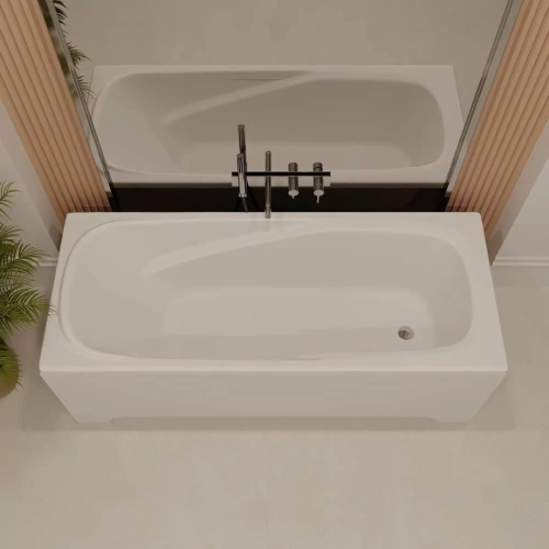 Ванна из искусственного камня Veconi Fresca FRS17070 170x70 белый глянец